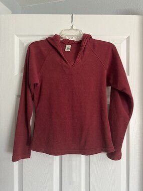 Prana small fleece like top with hood